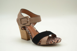 Sand�lia Crysalis Caqui e Preta