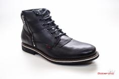 bota couro preto ferracini